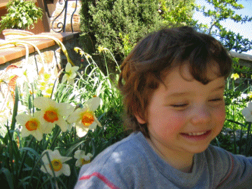 Pierrot et les fleurs!!!!!!!!!!!