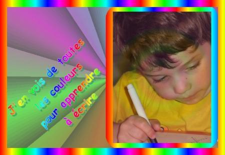 Pierrot apprend l'écriture