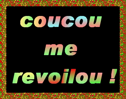 Me voilà de retour