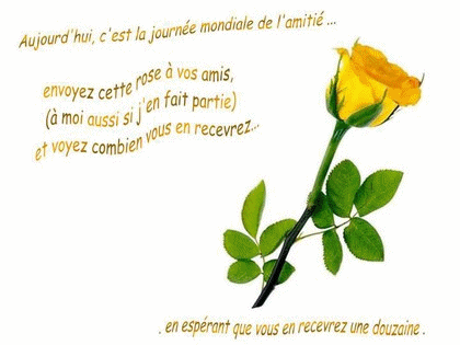 journée de l'amitié......