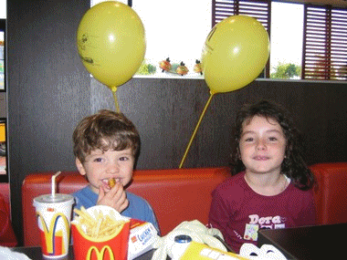 Au Mac'Do avec Pierrot